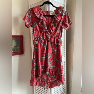 Sacred Hawk snake print dress